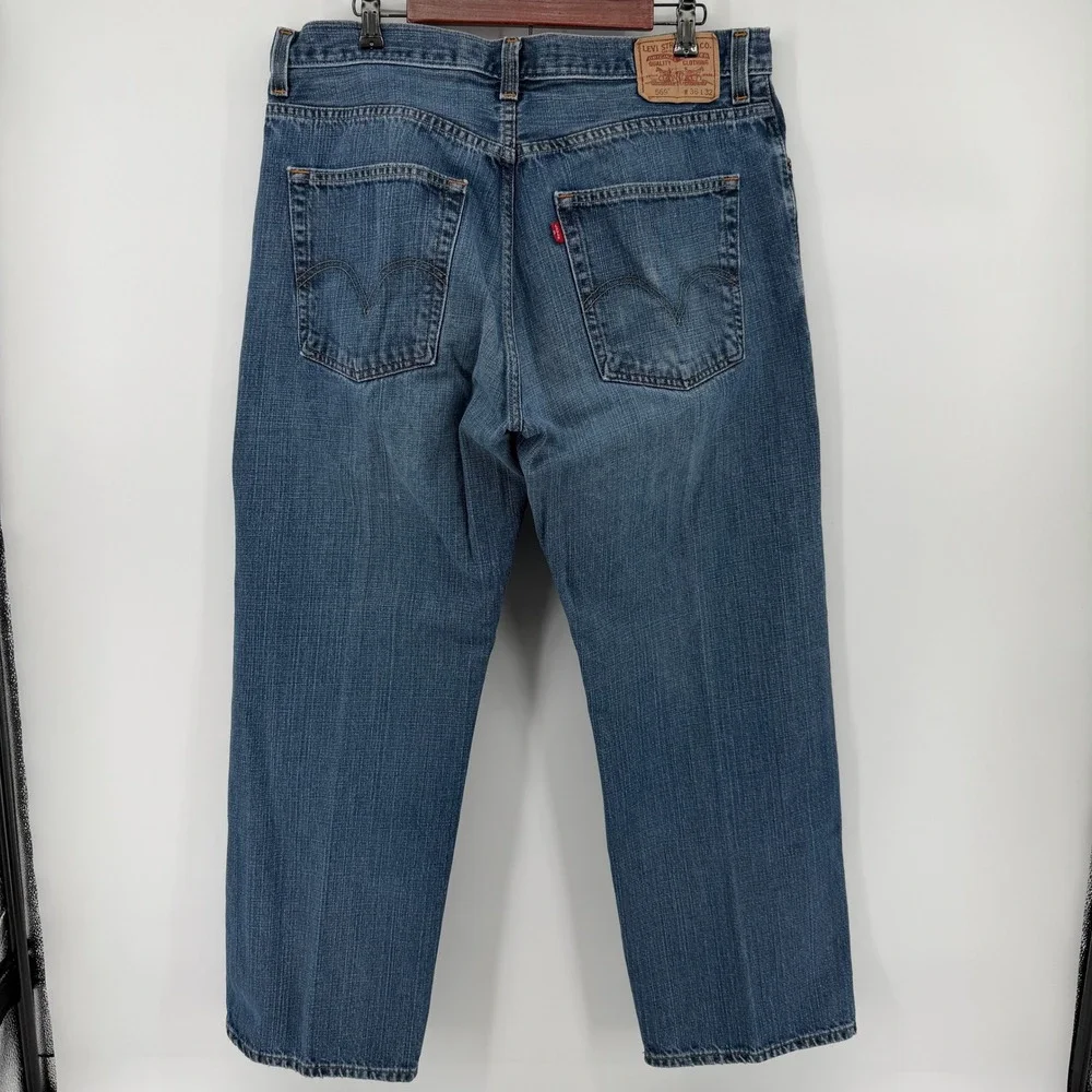 Levis 569 Loose Straight Jeans Mens 36x32 Blue Baggy Relaxed Fit Denim Pants Y2K